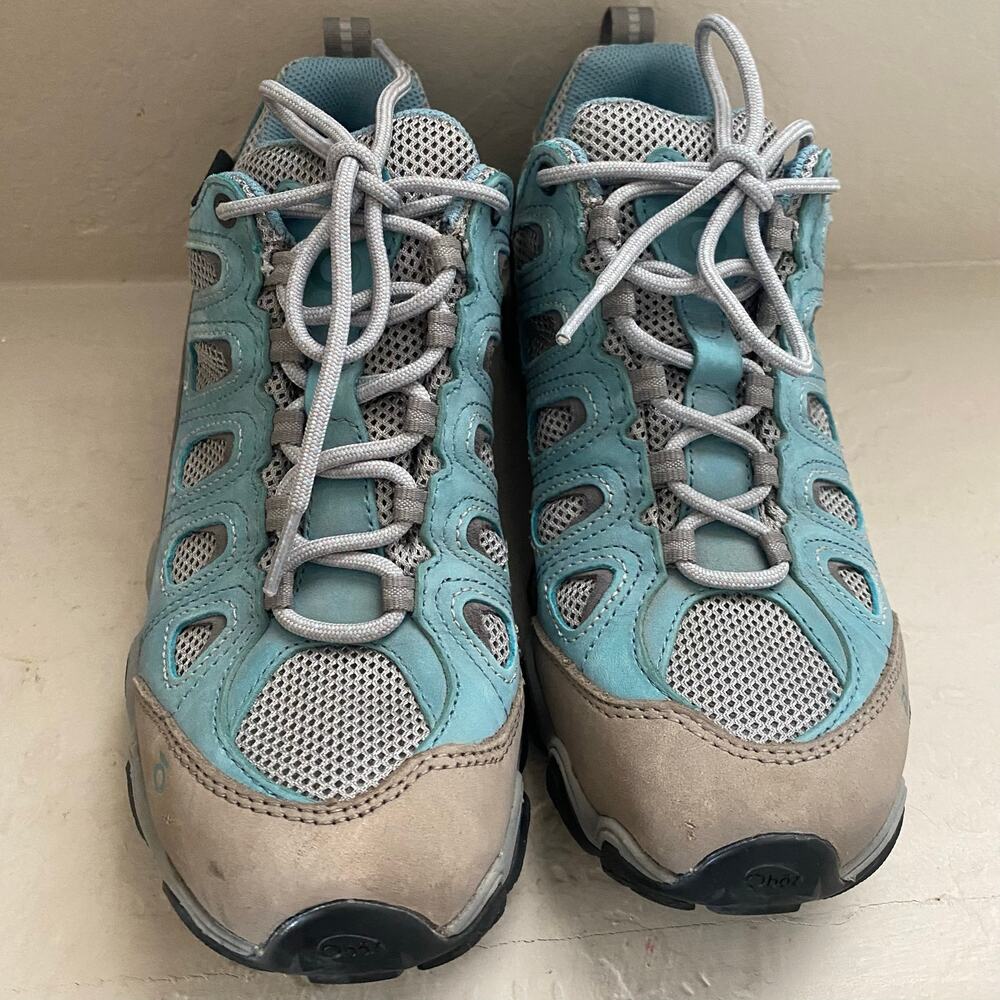 Oboz Sawtooth II Low Hiking Shoes Womens Size 8 Blue Gray Waterproof - Picture 5 of 7